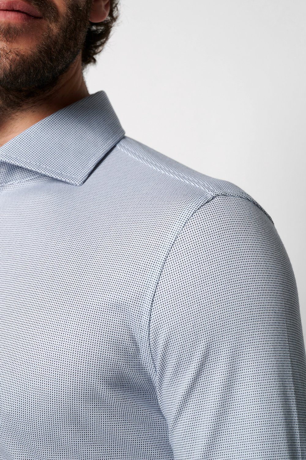 DESOTO Langarmhemd Jerseyhemd Essential Hai langarm Flexibler Stretch