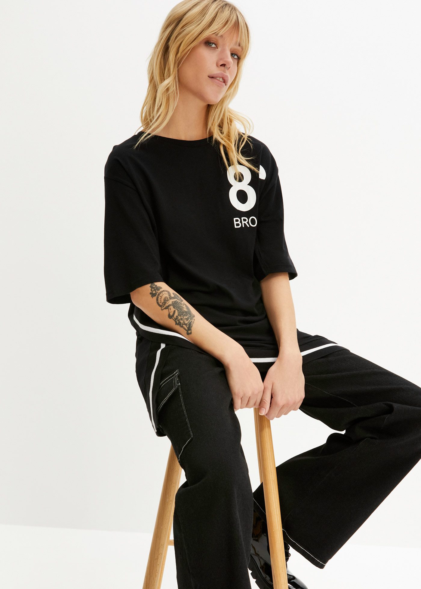 bonprix Oversize-Shirt Oversize-Shirt aus softem Viskose-Mix günstig online kaufen