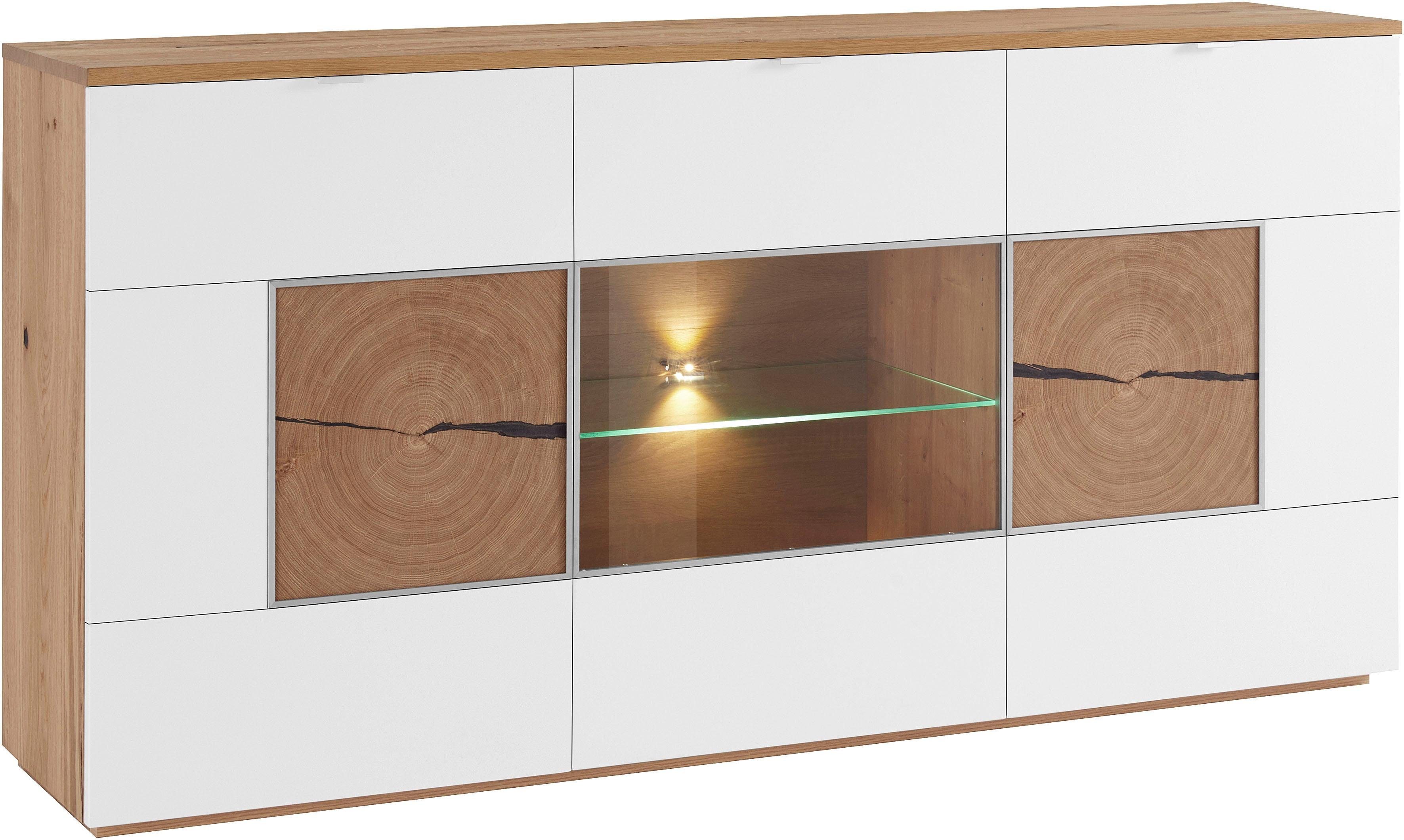 VOGL Möbelfabrik Sideboard, Breite 180 cm mit Hirnholzelement