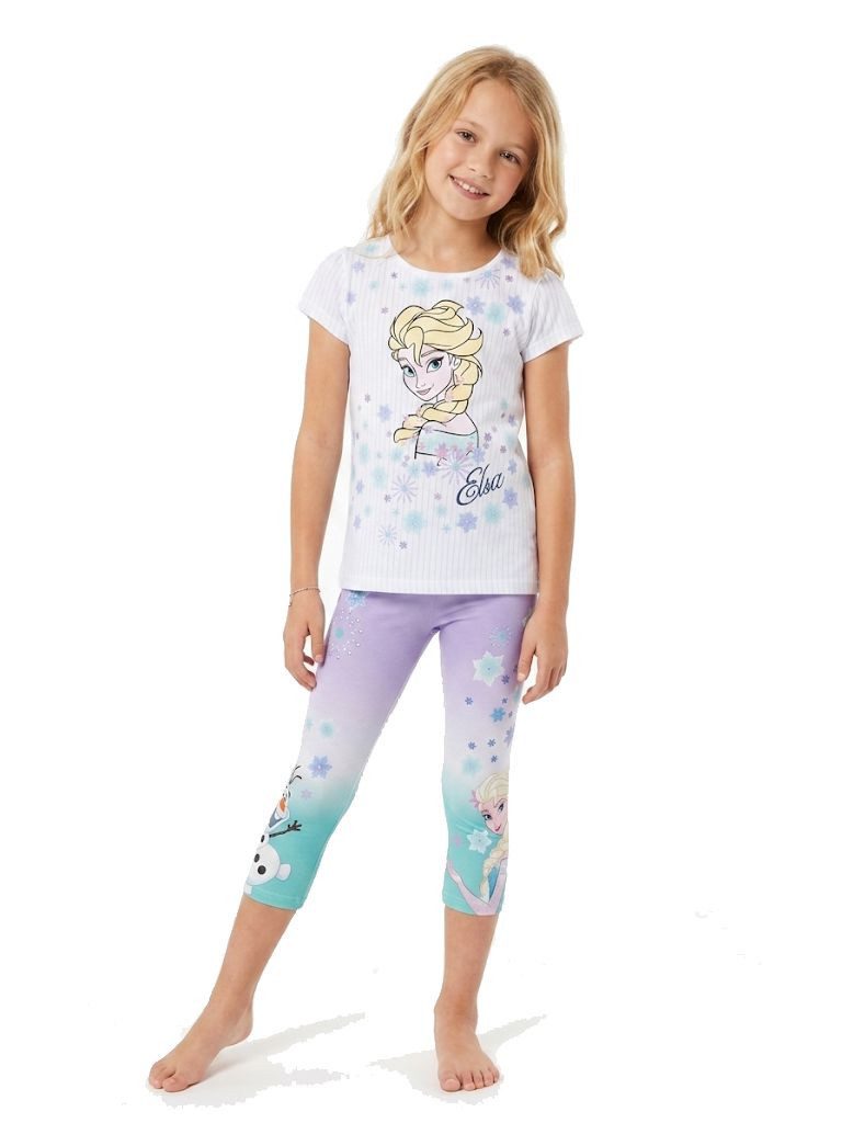 Shirt & Leggings Disney Frozen Eiskönigin Set Mädchen T-Shirt & Leggings Elsa 104-140