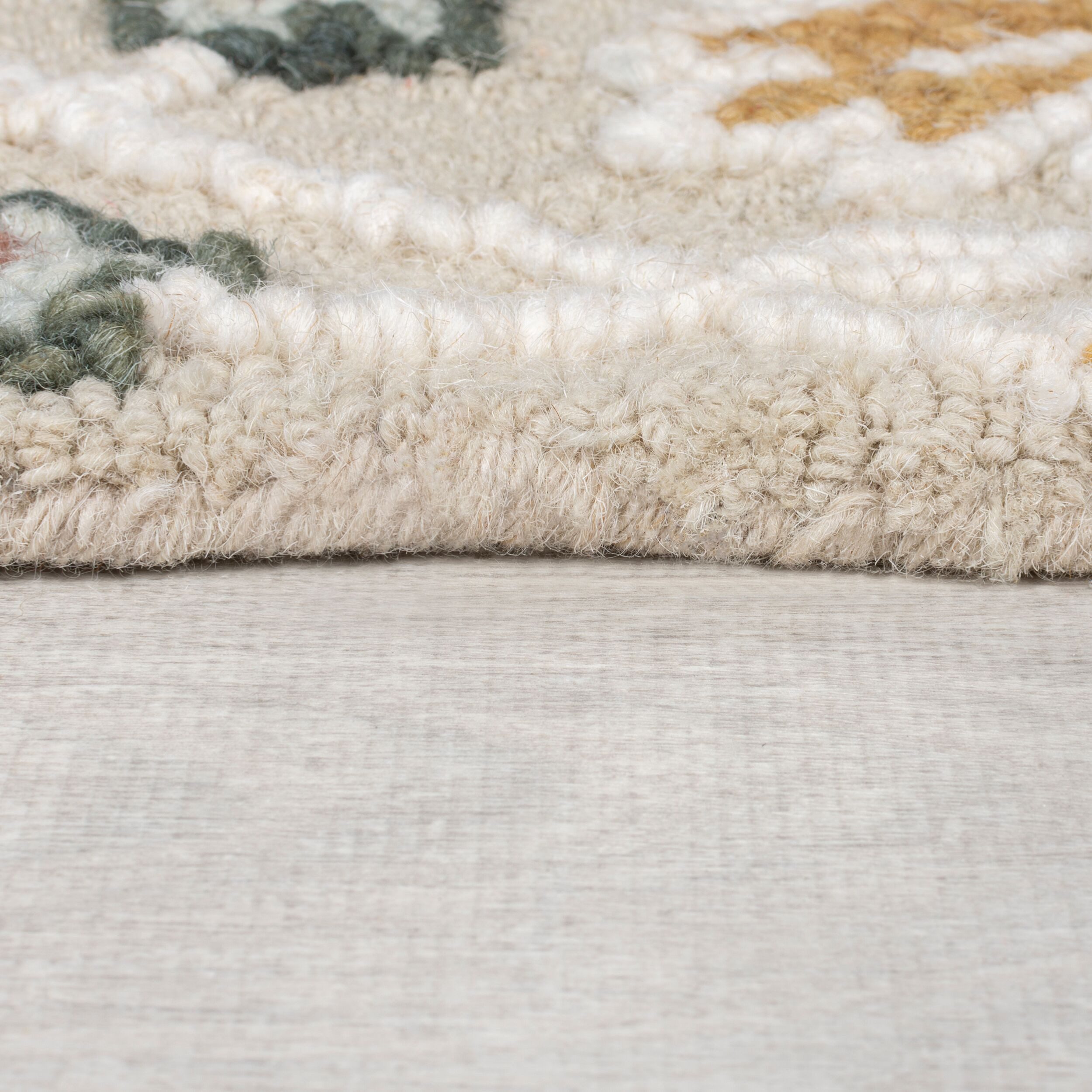 FLAIR RUGS Wollteppich Daphne Floral, 100% Wolle auch als Läufer, rechteckig, Höhe: 10 mm, organischen Blumenmotive, Wohnzimmer, Schlafzimmer, Esszimmer – Bild 4 von 5