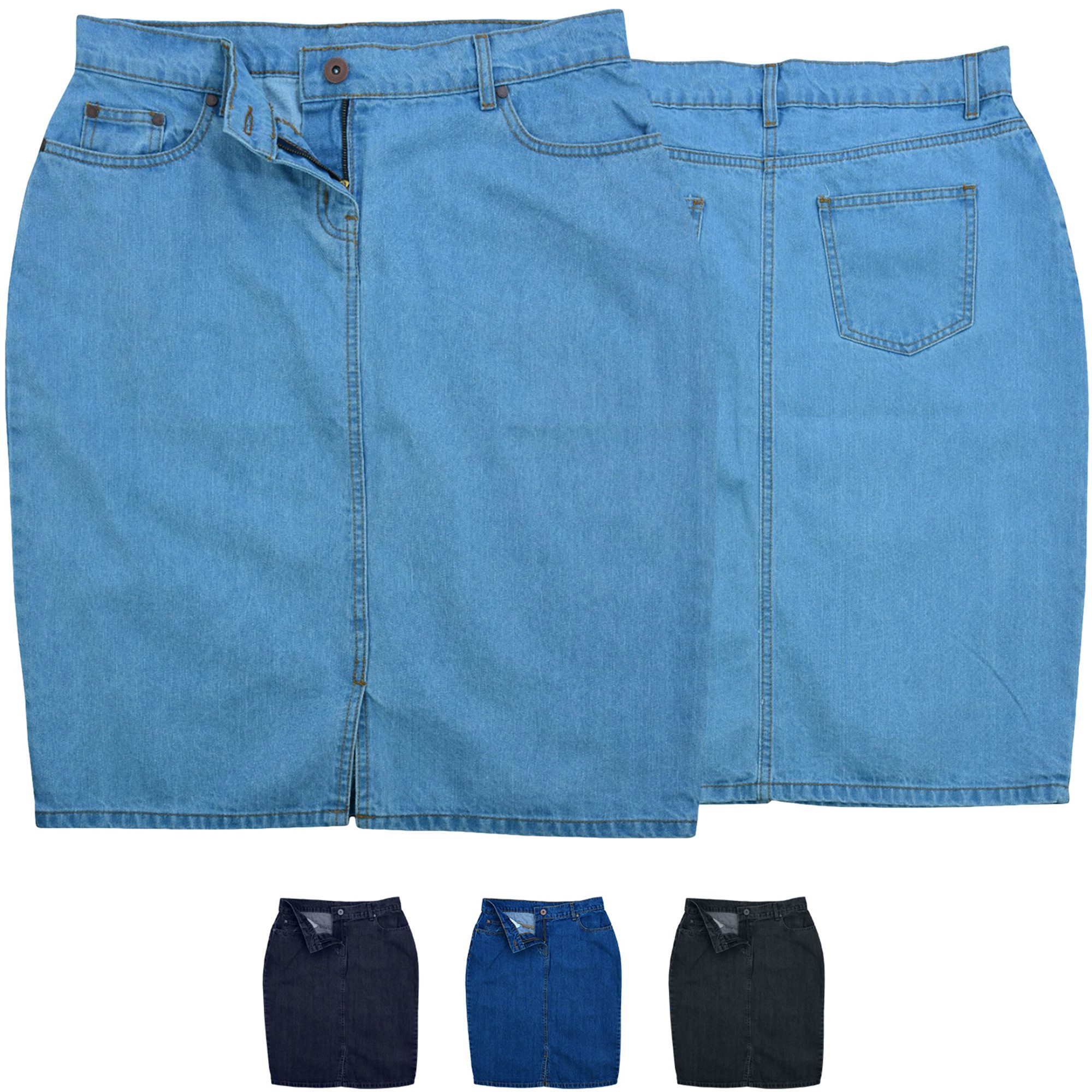 German Wear Jeansrock Trend462R Midi Denim günstig online kaufen