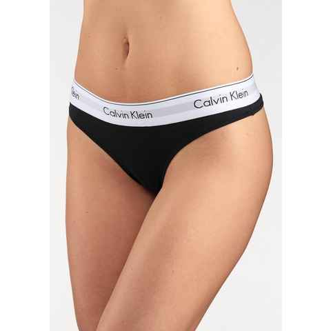 Calvin Klein Underwear String MODERN COTTON mit breitem Bündchen
