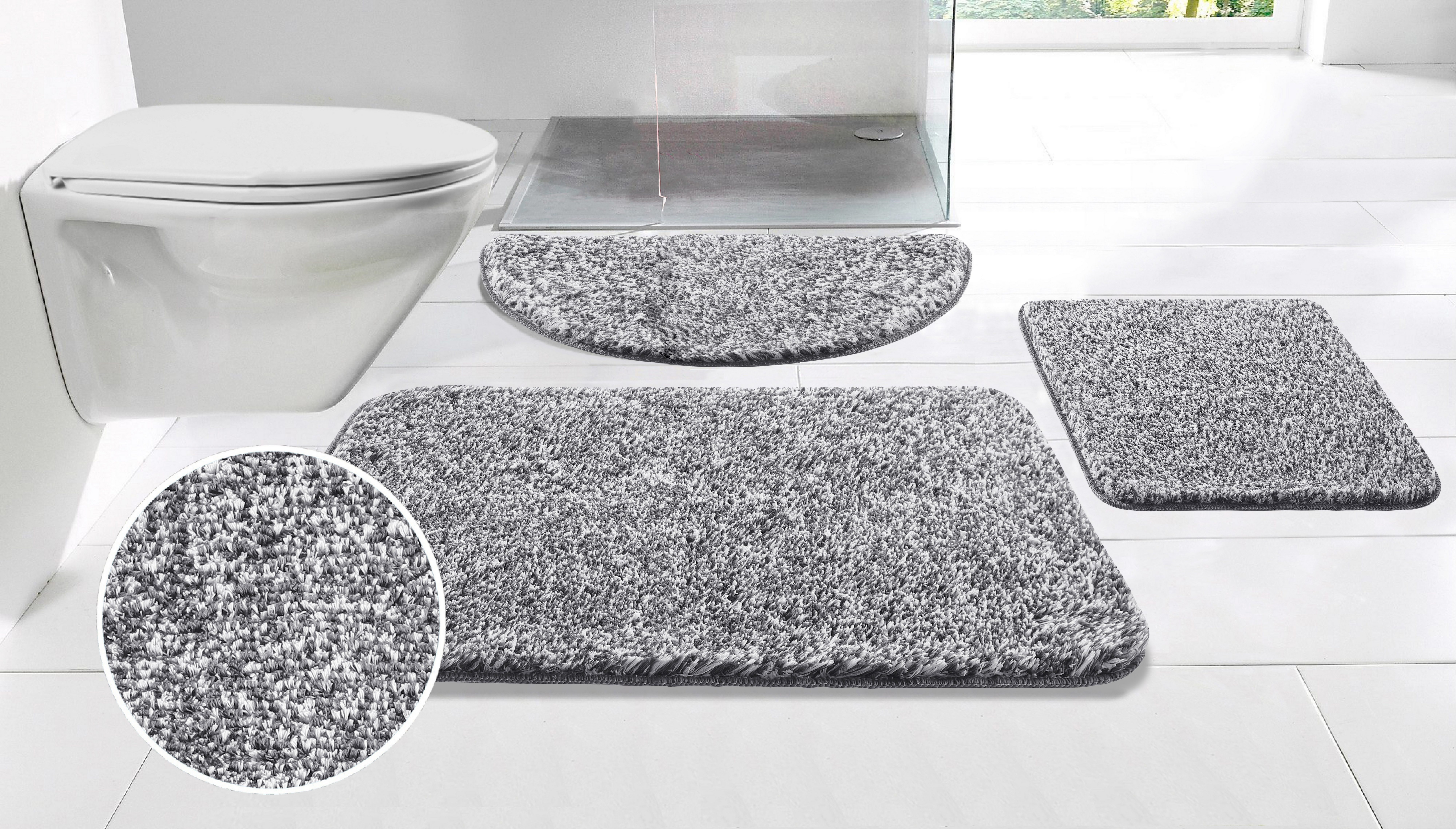 my home Badematte Vanessa meliert, Badvorleger, günstig online kaufen