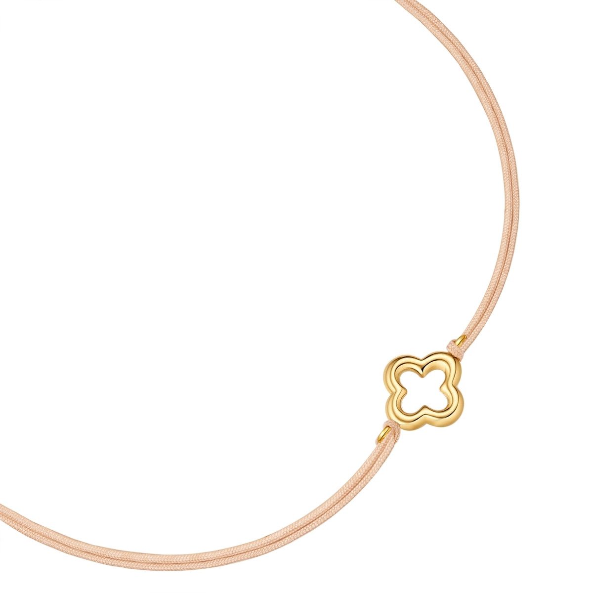 Glanzstücke München Armband Kleeblatt gelbgold