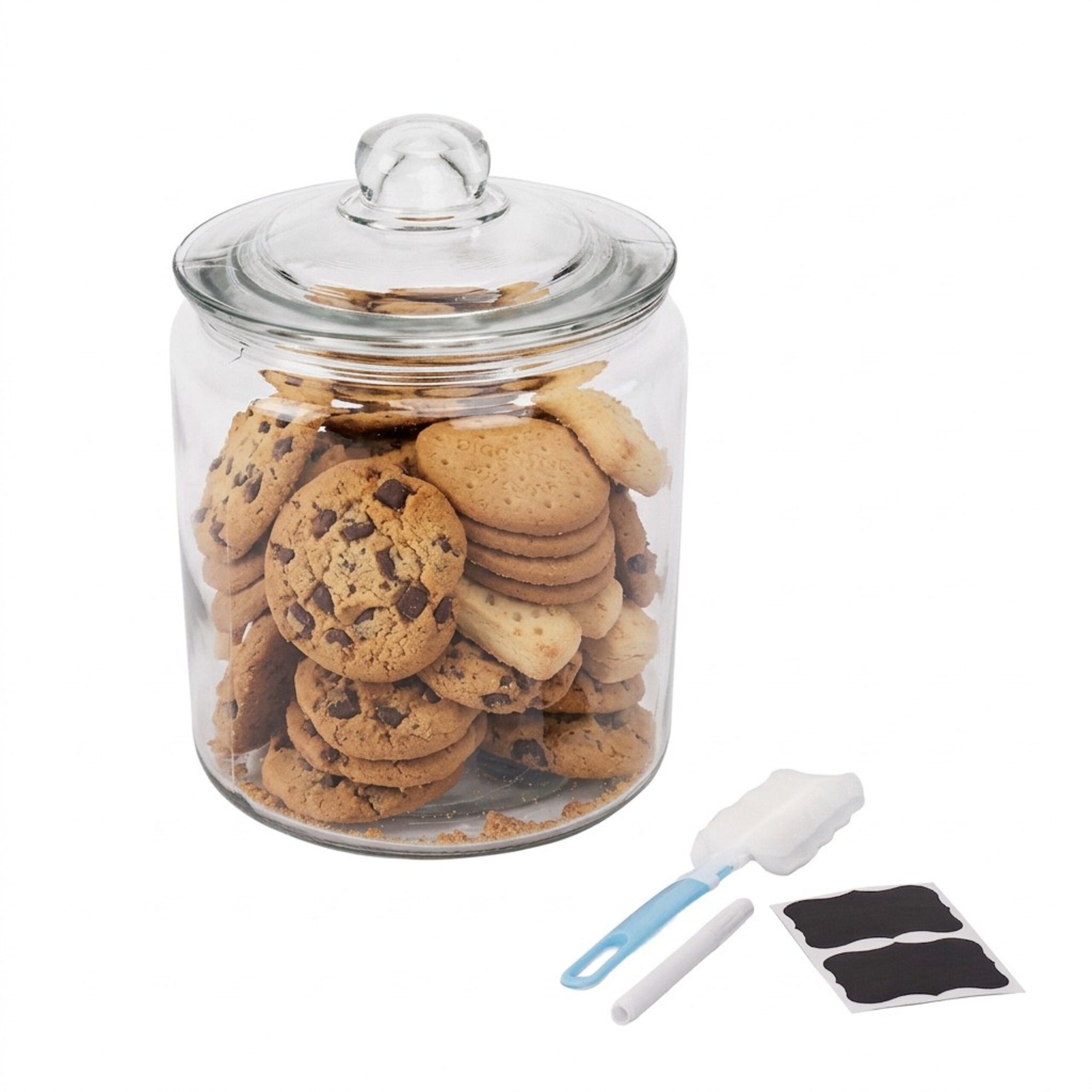 relaxdays Vorratsglas mit Deckel, Glas, 4 Liter