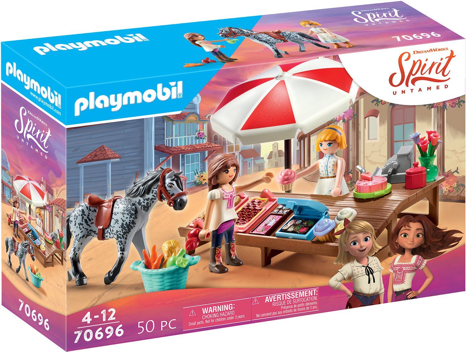 Image of Playmobil® Konstruktions-Spielset »Miradero Süßigkeitenstand (70696), Spirit Untamed«, Made in Germany