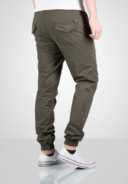 Alessandro Salvarini Stoffhose Herren Stoff Chino Jogger ASGenteliio mit seitlichen Eingriffstaschen