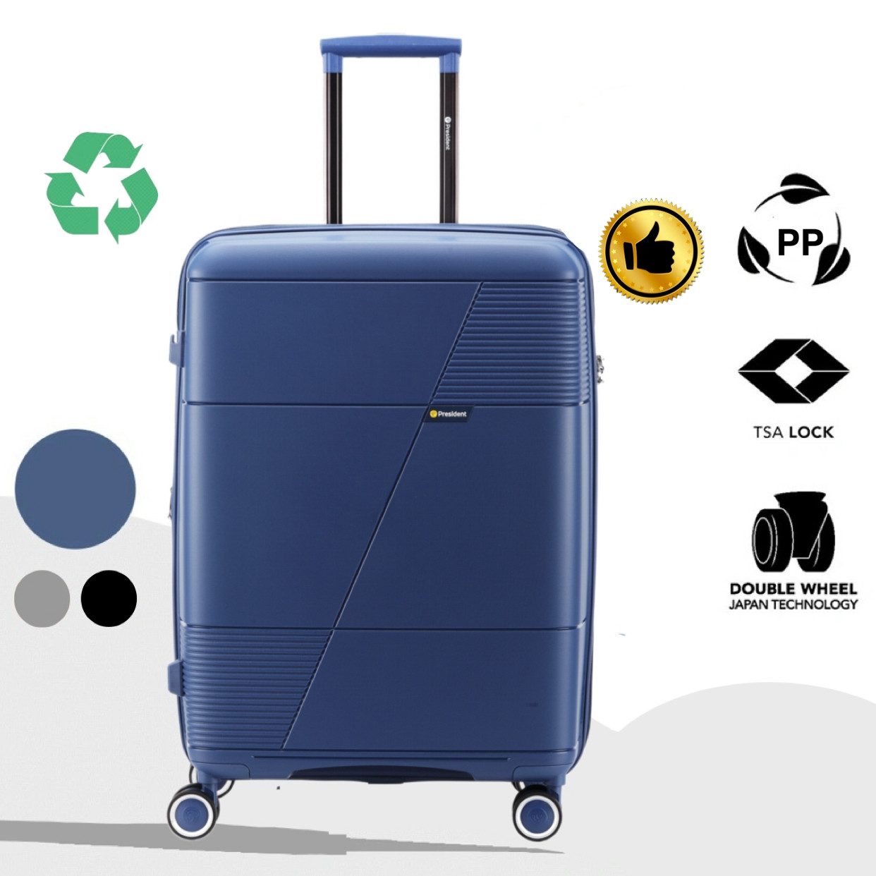 Super Solu Hartschalen-Trolley robuster & stabiler Hartschalenkoffer aus PP günstig online kaufen