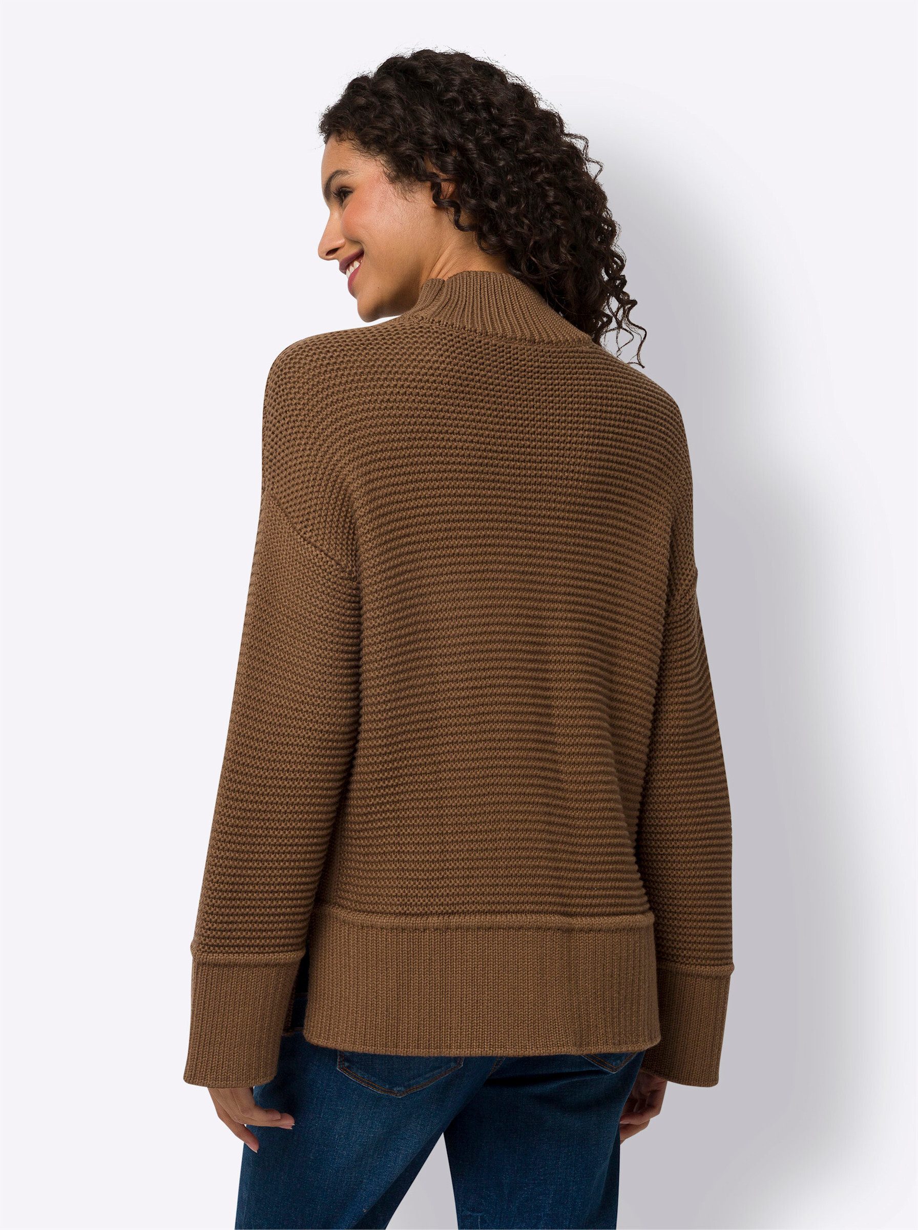 heine Strickpullover Stehkragenpullover günstig online kaufen