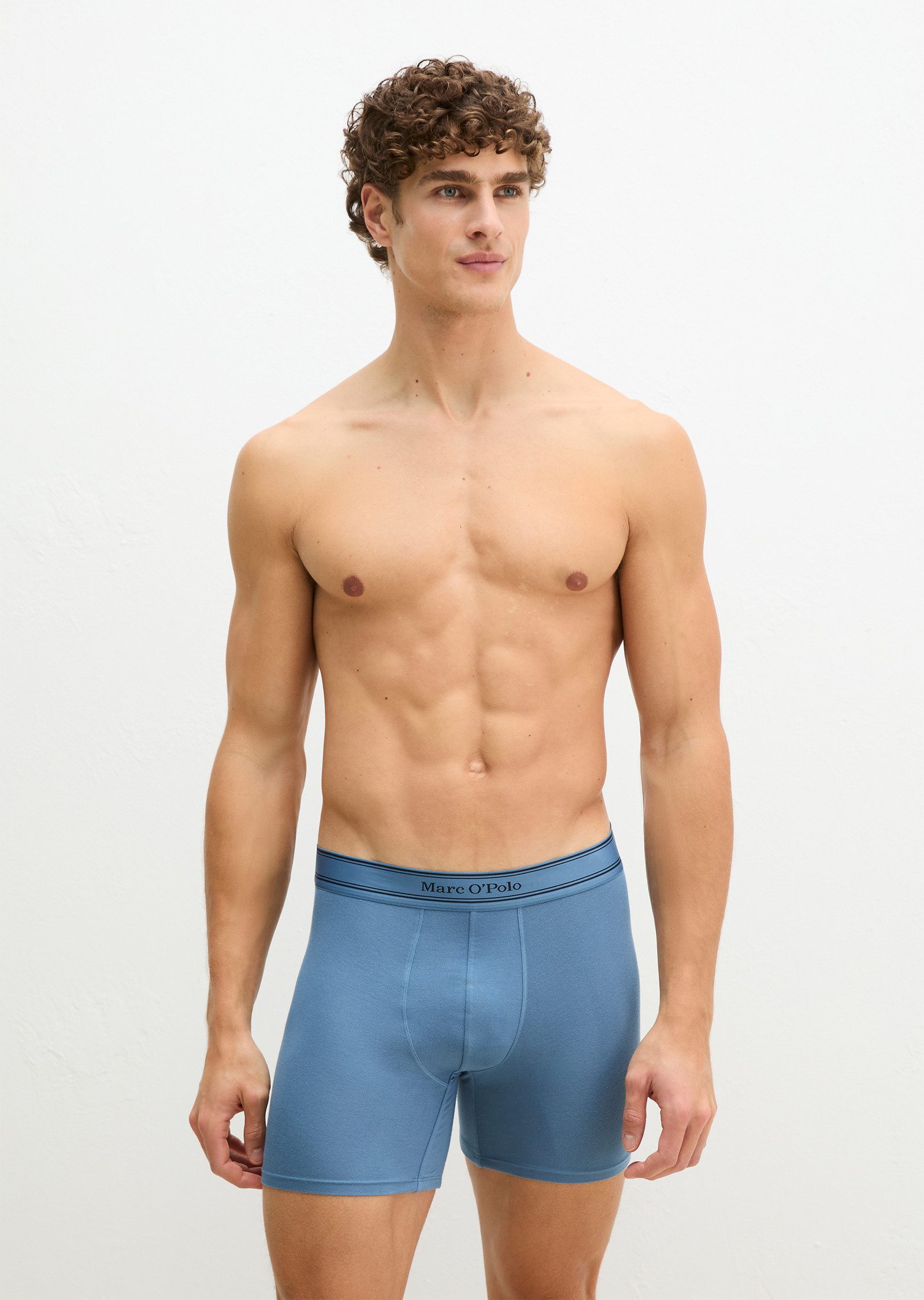 Marc O'Polo Retro Pants Modal (3er Pack) mit etwas längerem Bein, Logobund, ohne Eingriff