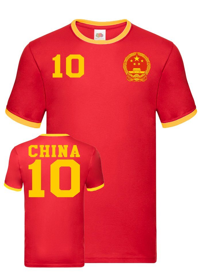 Blondie & Brownie T-Shirt Herren China Asien Sport Trikot Fußball Weltmeister Meister WM | T-Shirts