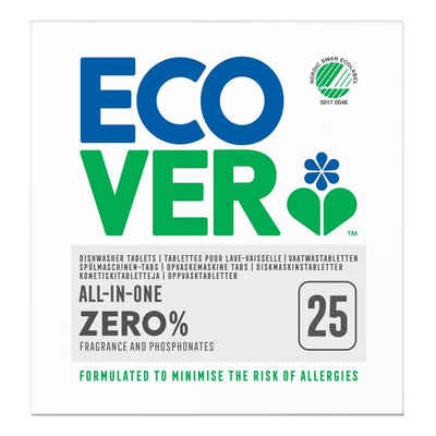 Ecover ALL-IN-ONE ZERO% 25 Stück 500g Spülmaschinentabs