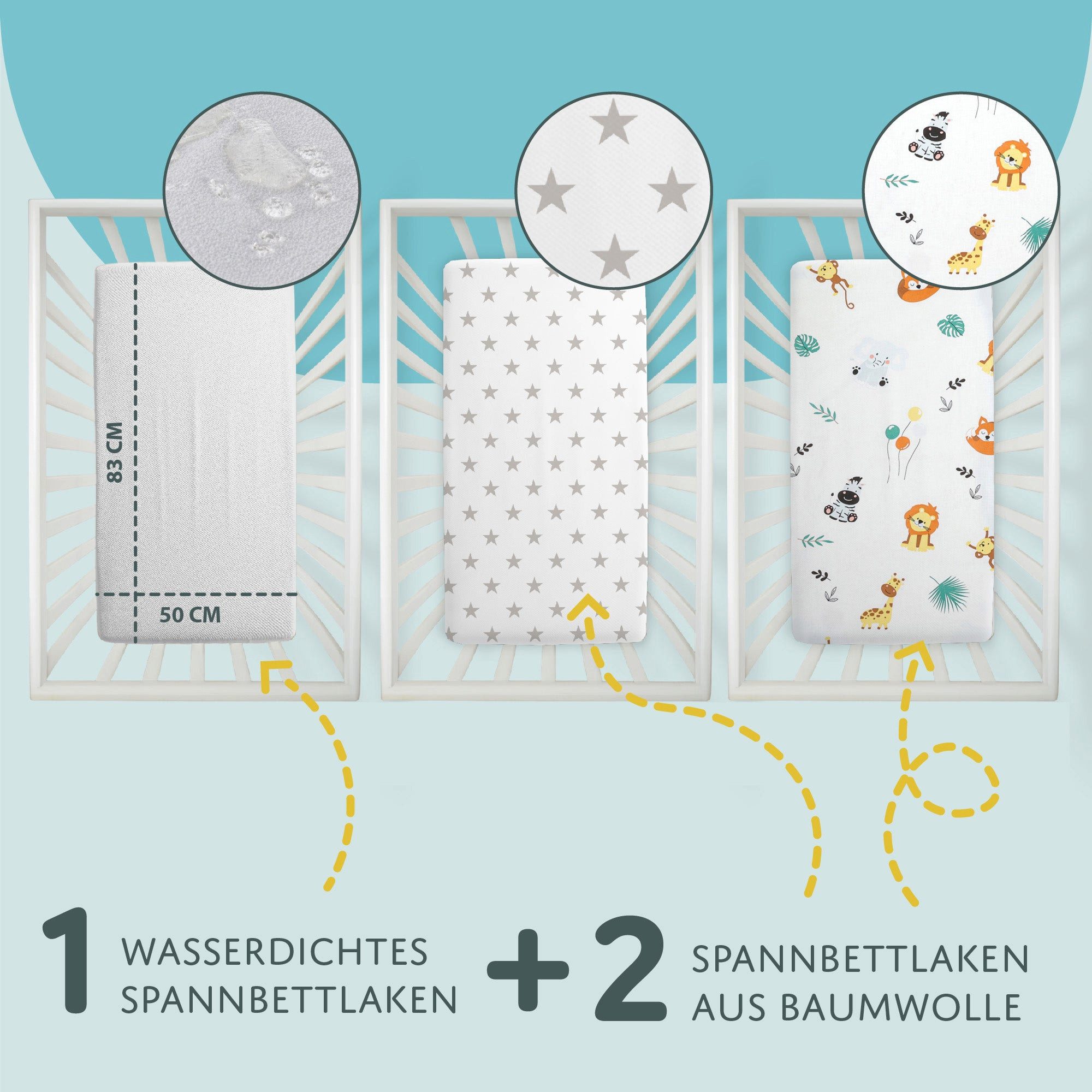 Totsy Baby Spannbettlaken Spannbettlaken Kinderwagen Stubenwagen günstig online kaufen