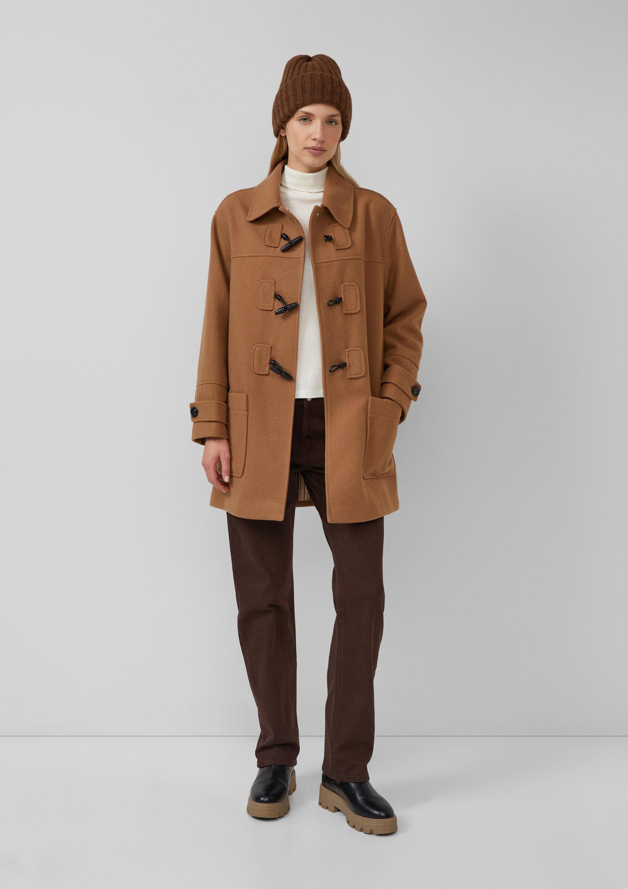 s.Oliver Strickmütze Mütze Strick-Beanie mit Wollanteil