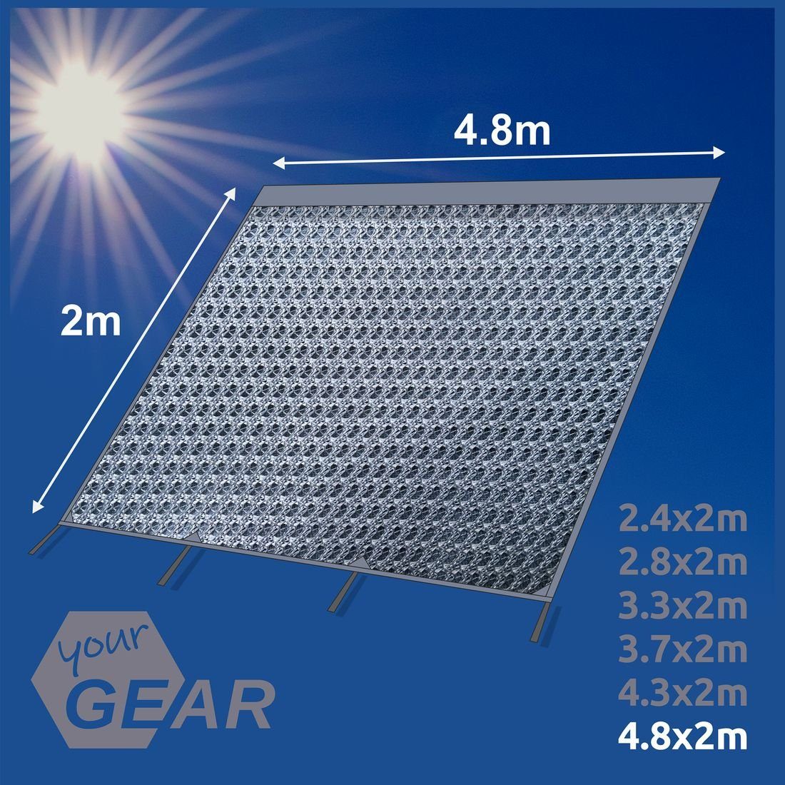 m Vorderwand Capri Sun 0 Markise, Personen: Vorzelt - yourGEAR für 4,8 2 yourGEAR x Blocker