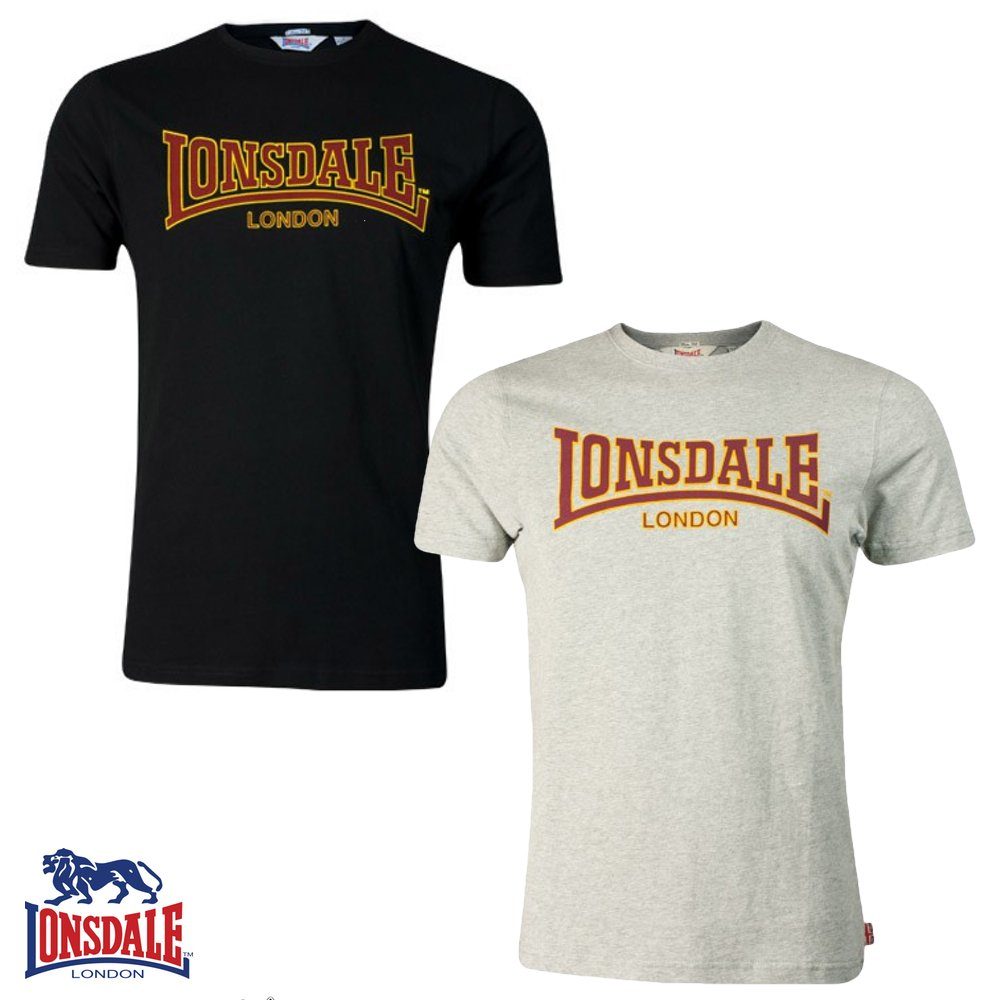 Classic T-Shirt marl Herren T-Shirt Lonsdale Lonsdale Adult grey