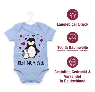 Shirtracer Shirtbody Best Mom ever - Pinguine (1-tlg) Muttertagsgeschenk