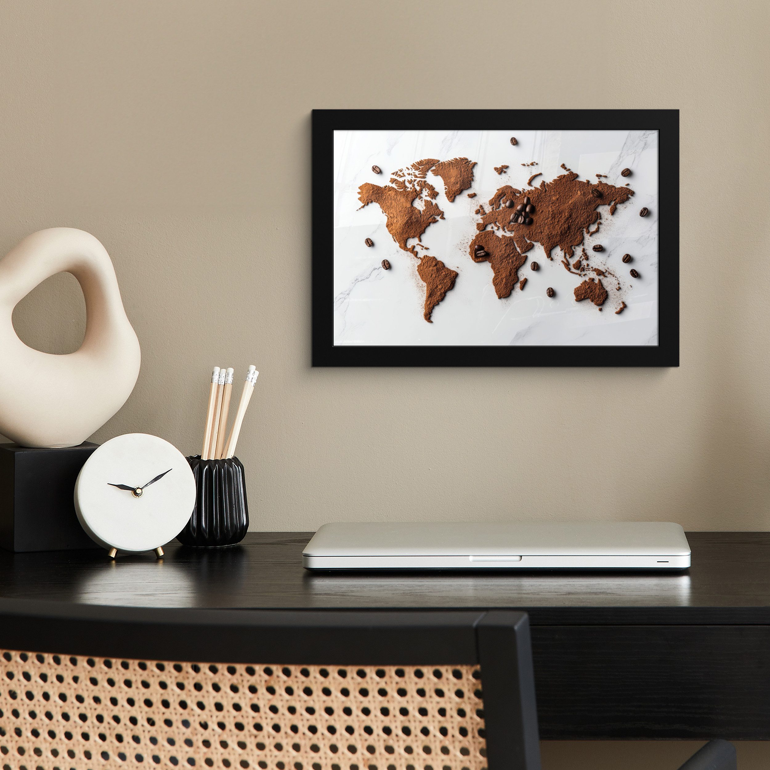 MuchoWow Poster Weltkarte - Kaffee - günstig online kaufen
