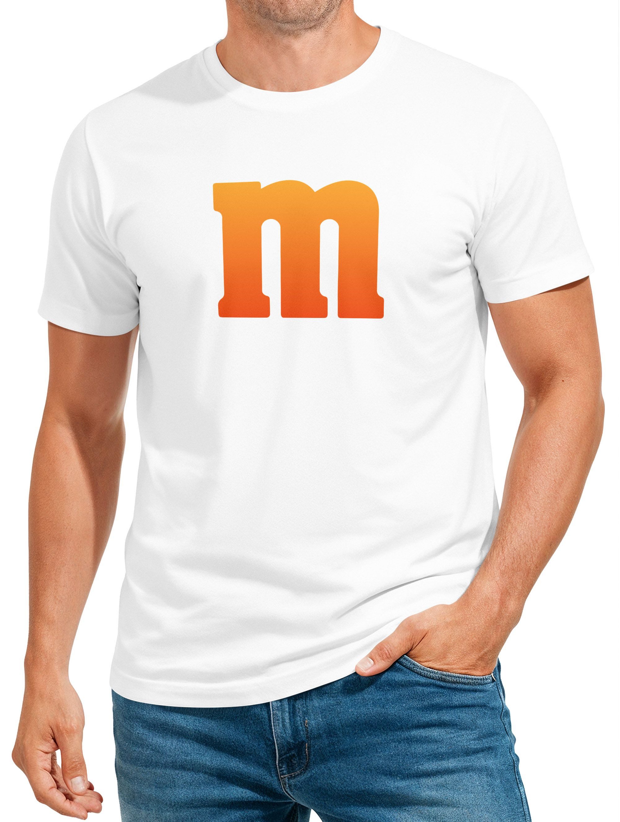 Print-Shirt Herren T-Shirt m Fasching Karneval Gruppen-Kostüm Partner Paar