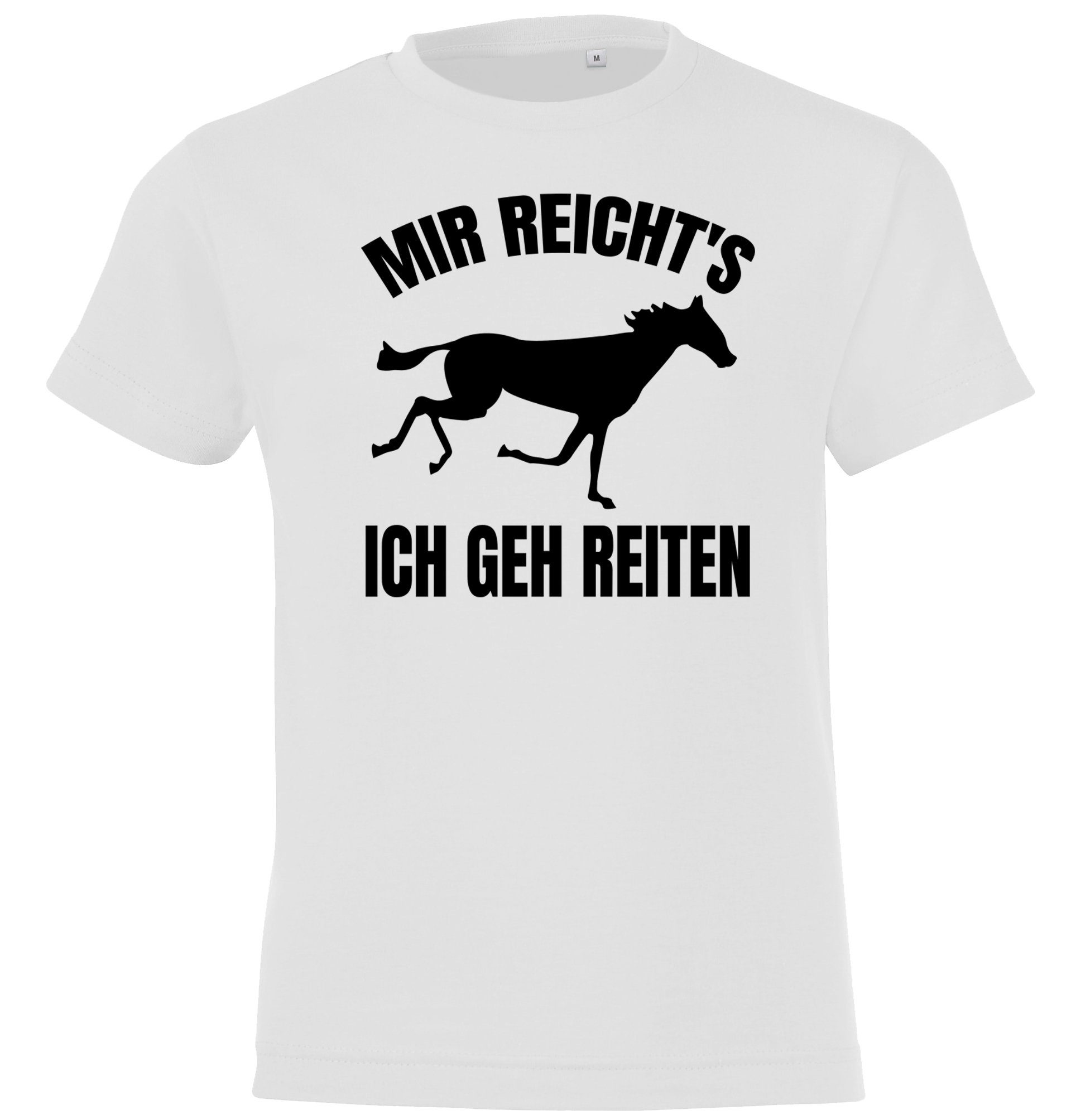T-Shirt Mir reichts Ich geh reiten Shirt für Jungen und Mädchen