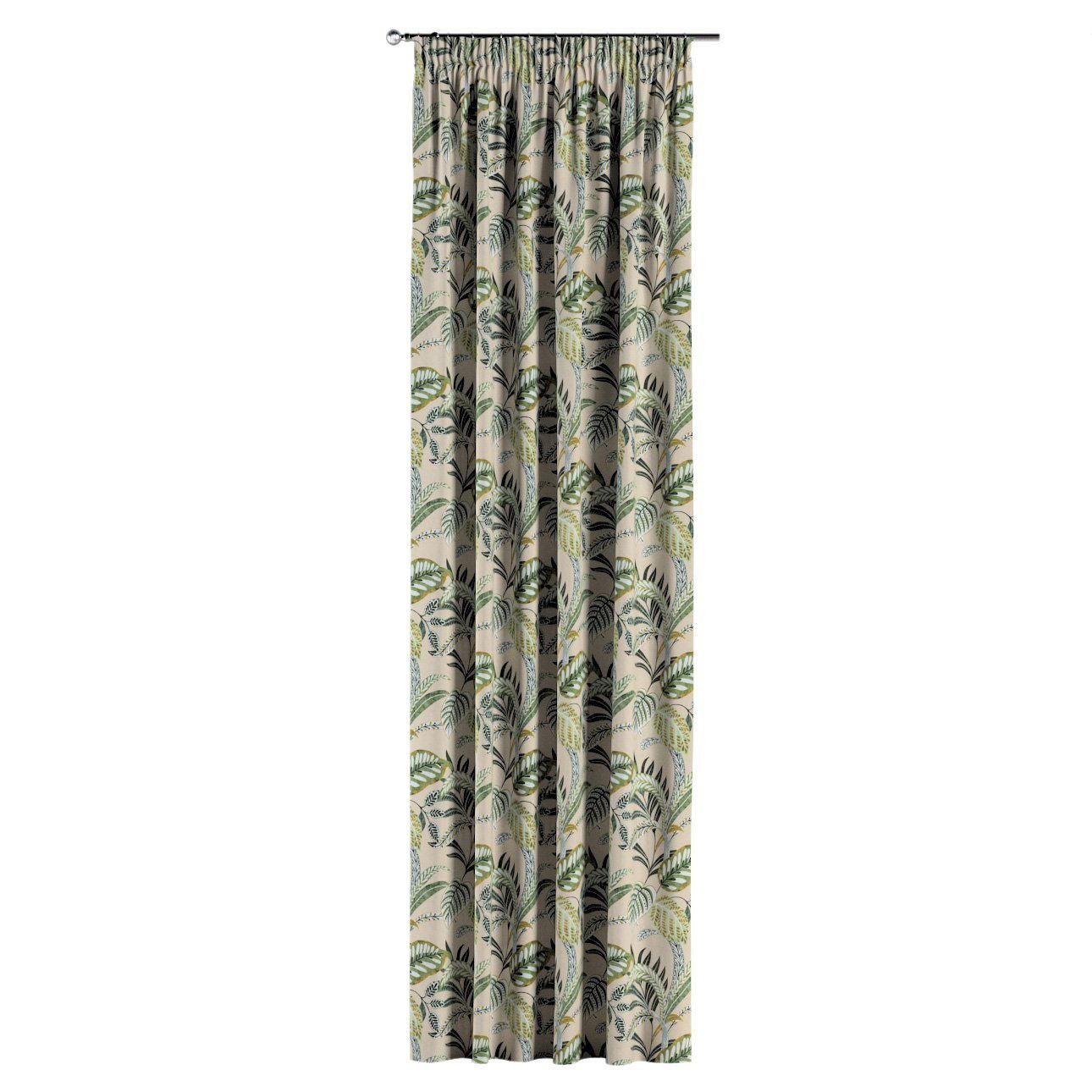 mit x beige Island, Tropical Vorhang 130 Dekoria olivgrün, 100 Vorhang cm, Kräuselband