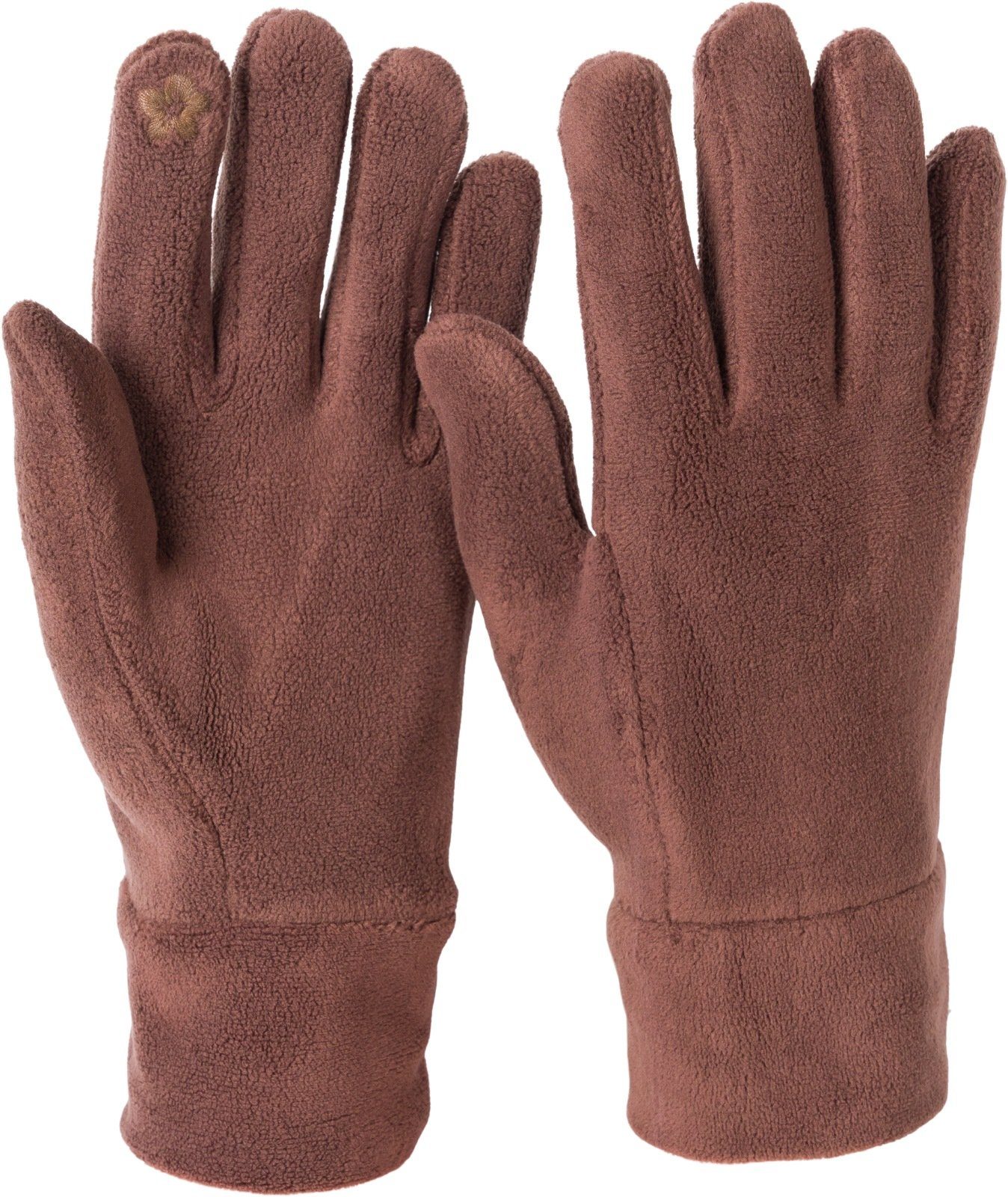 styleBREAKER Fleecehandschuhe Einfarbige Touchscreen Fleece Handschuhe günstig online kaufen