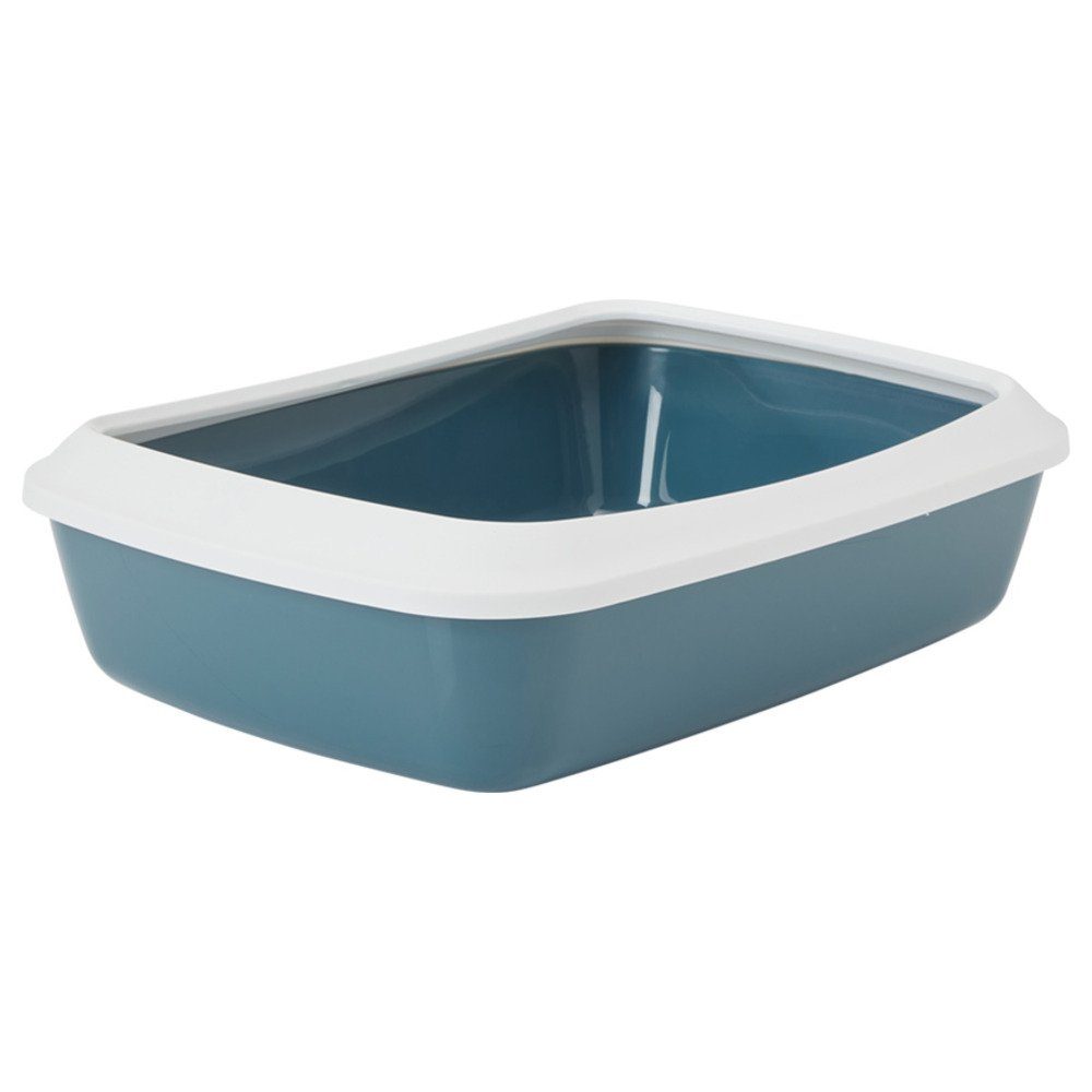 Nobby Katzentoilette Katzentoilette mit Rand Iriz grau-blau
