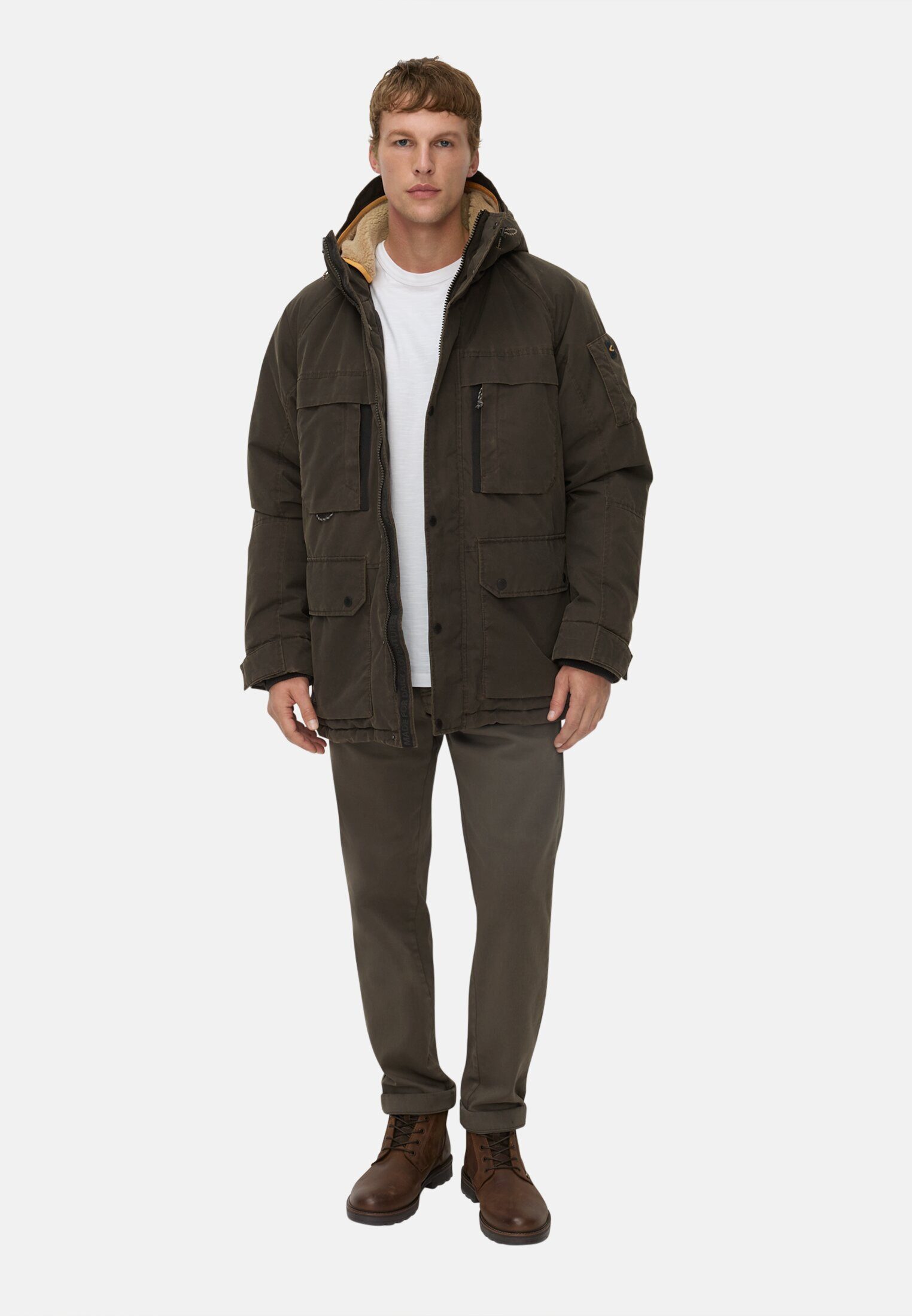 camel active Parka mit Taschen Langarm (1-St)