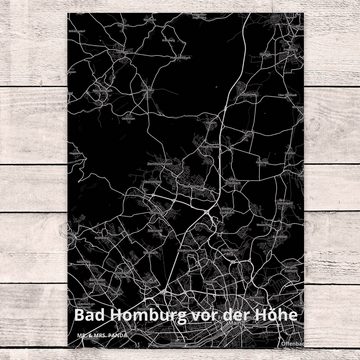 Mr. & Mrs. Panda Postkarte Bad Homburg vor der... - Geschenk, Stadt, Stadt Dorf Karte Landkarte