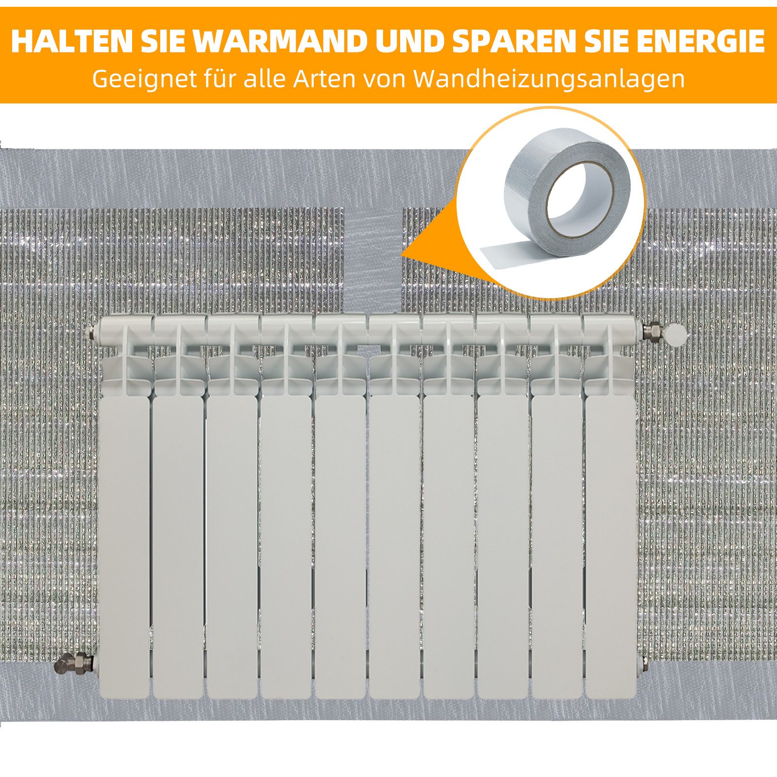 CCLIFE Heizkörperreflexionsfolie Isolierfolie Thermofolie Alu Dämmfolie günstig online kaufen