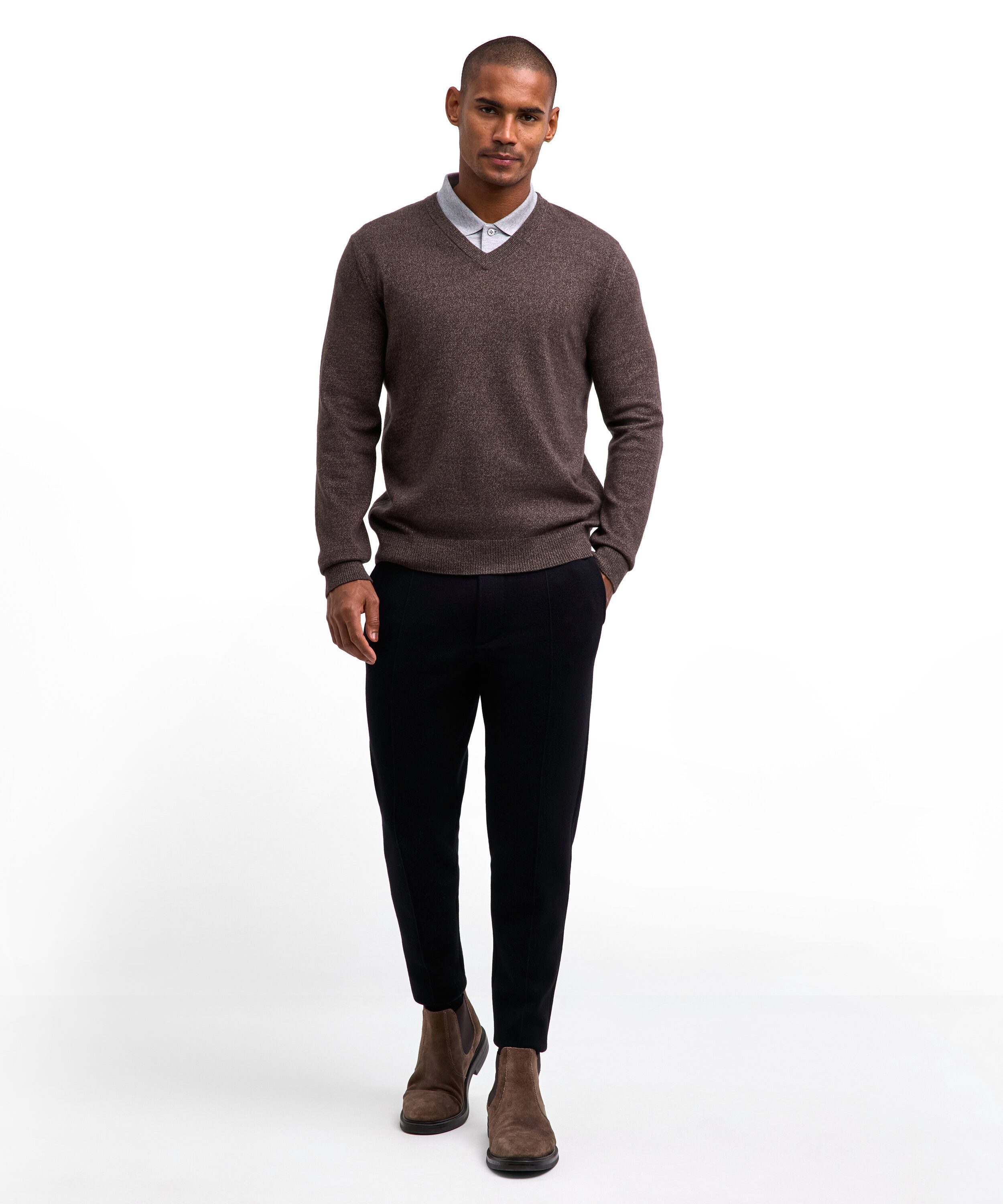 FALKE Strickpullover Pure Lambswool Pullover aus extrafeiner Lambswool (1-tlg) aus extrafeiner Lambswool