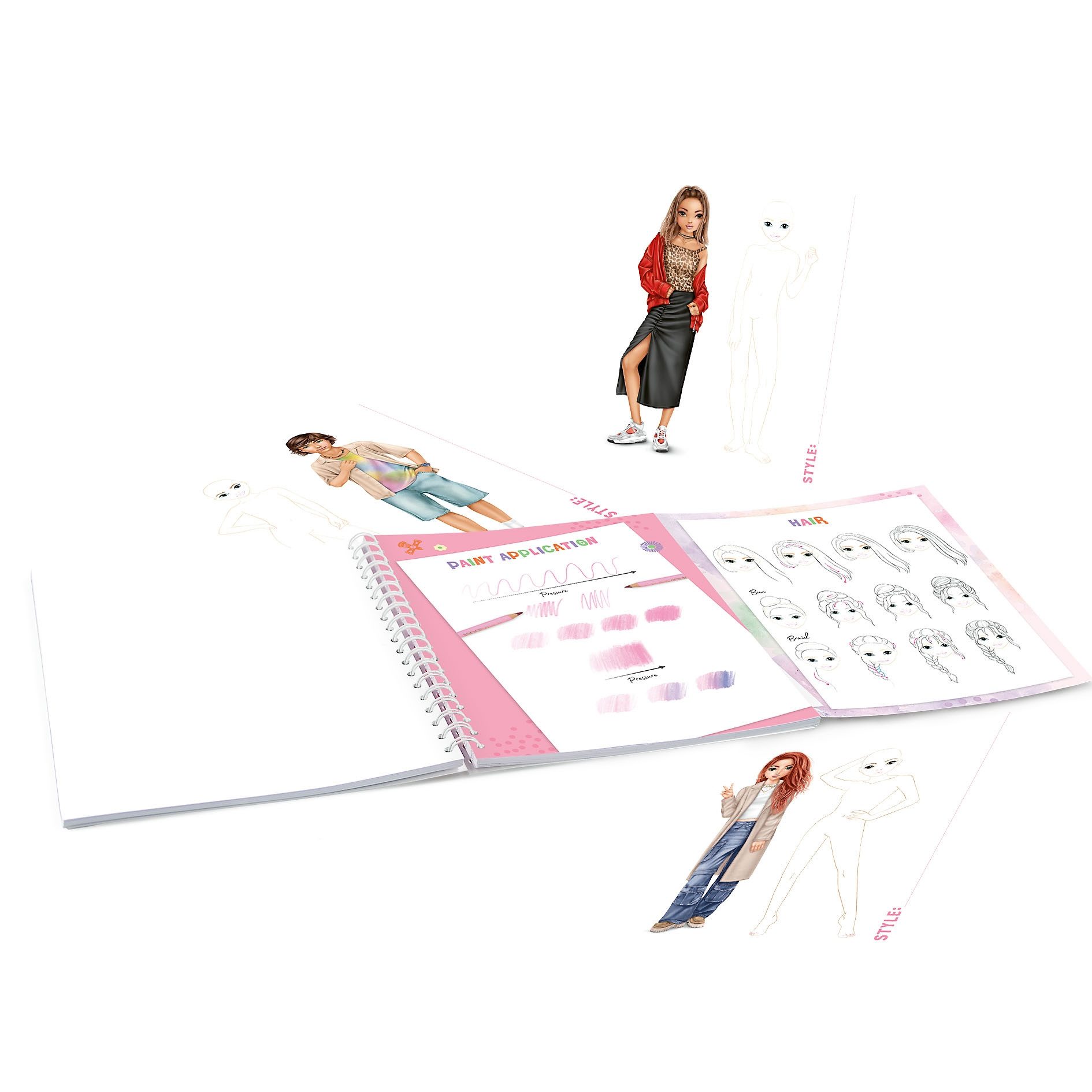 Depesche Malvorlage Create your Top Model Malbuch Buch Ausmalbuch (1-St)