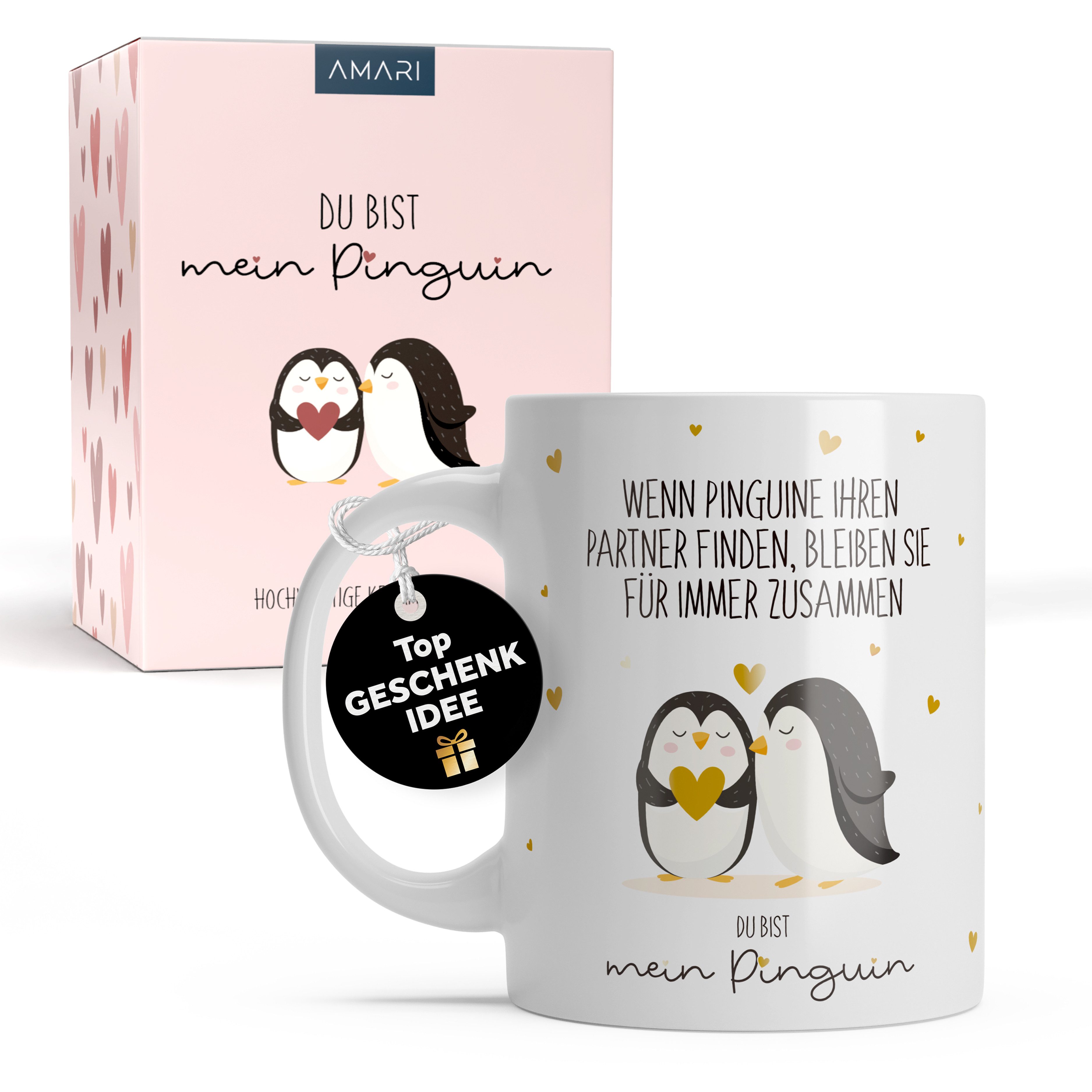 Amari Tasse AMARI® Pinguin Tasse Nr.24 – „Du bist mein Pinguin“