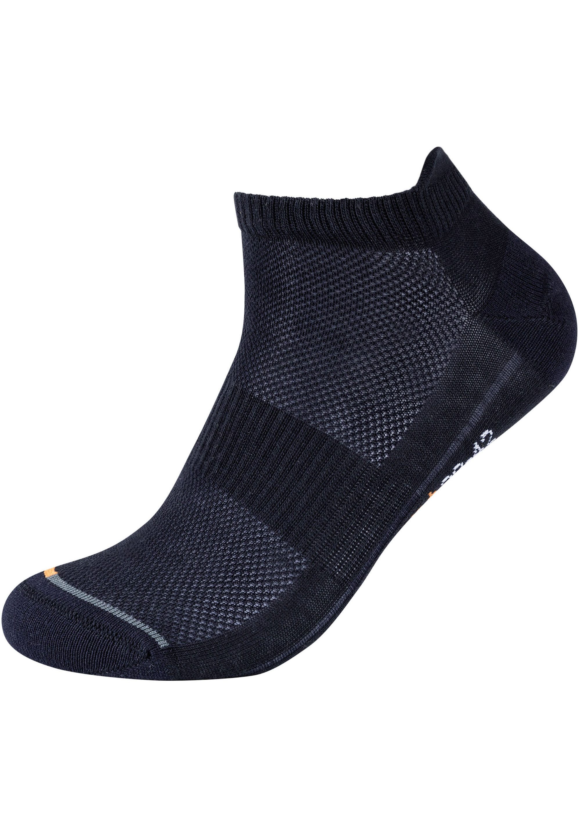 Camano Sneakersocken function (4-Paar) mit Micro-Plüsch an Ferse und Zehen