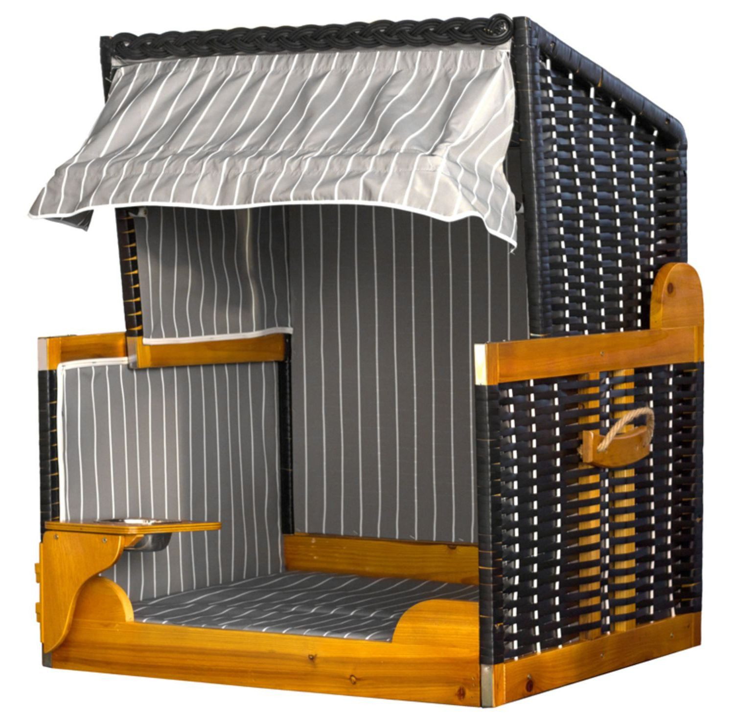 bene living Haustierstrandkorb Hundestrandkorb - gestreift/anthrazit günstig online kaufen
