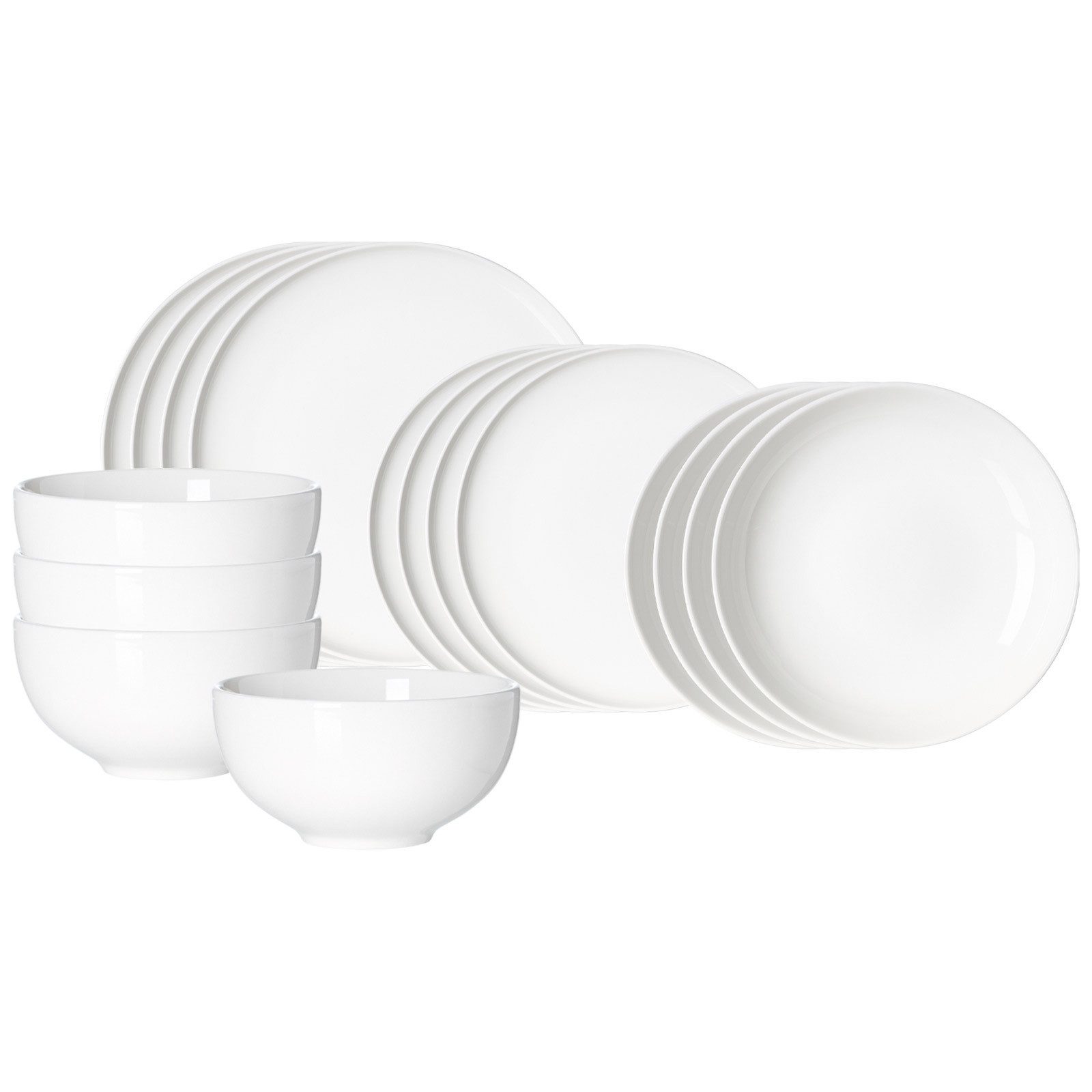 Ritzenhoff & Breker Kombiservice Skagen Einsteiger-Set 16er Set (16-tlg), 4 Personen, Porzellan