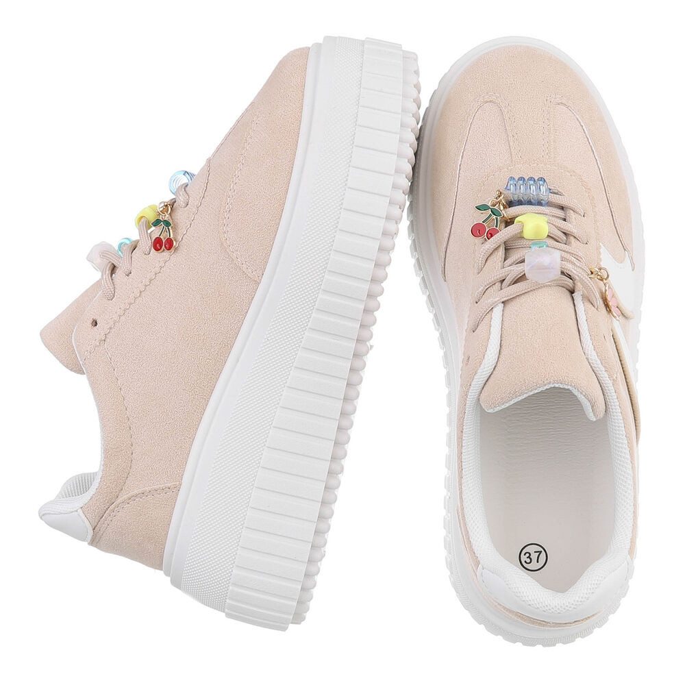 Ital-Design Plateausneaker mit verspielten Details für Damen Sneaker (91409 günstig online kaufen