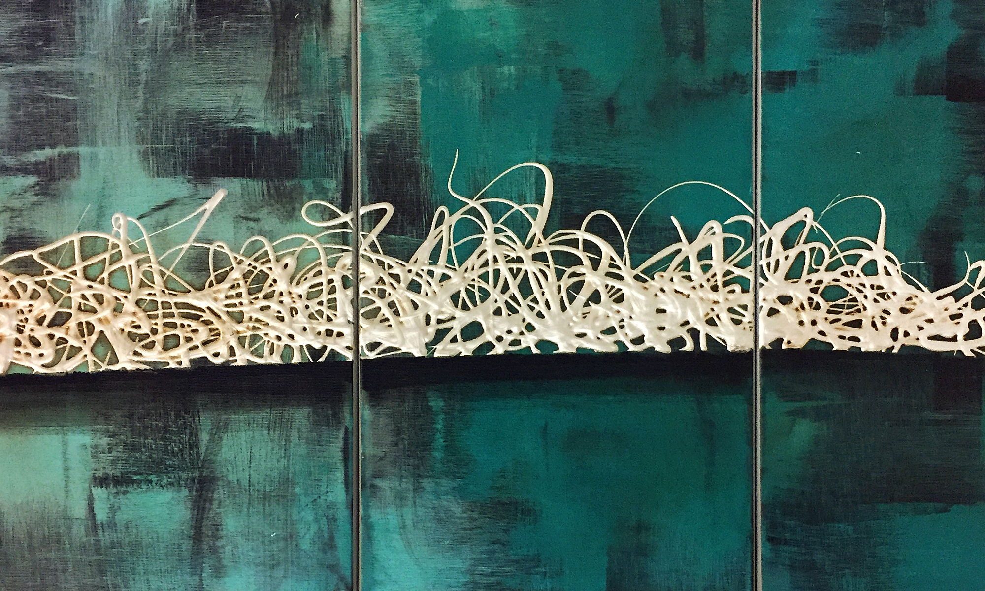 WandbilderXXL XXL-Wandbild Confusion 210 x 90 cm, Abstraktes Gemälde, handgemaltes Unikat