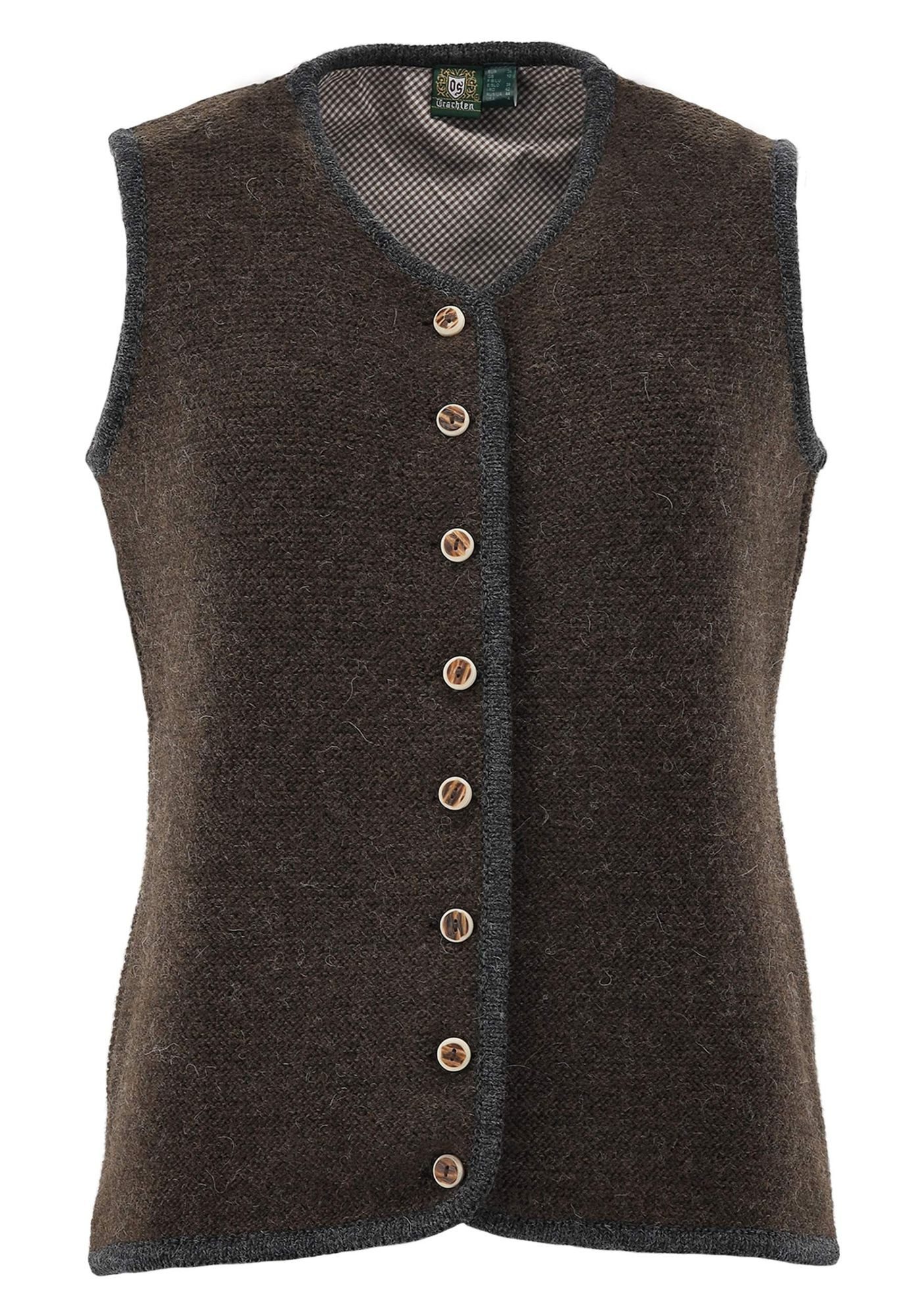 OS Trachten Strickweste Kirko Tailliert, ärmellos, Strickweste aus 100% Wol günstig online kaufen