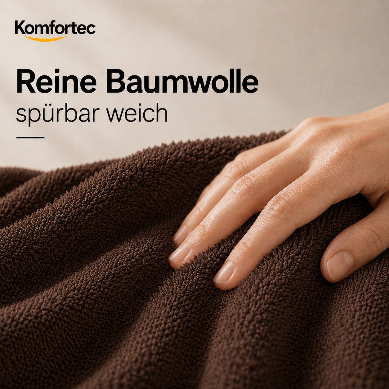Komfortec Badetücher Premimum Badetücher 70x140, 100% Baumwolle, Frottee (8-St), Handtücher 70x140 cm Set, Weich, 470 g/m2 – Bild 3 von 5