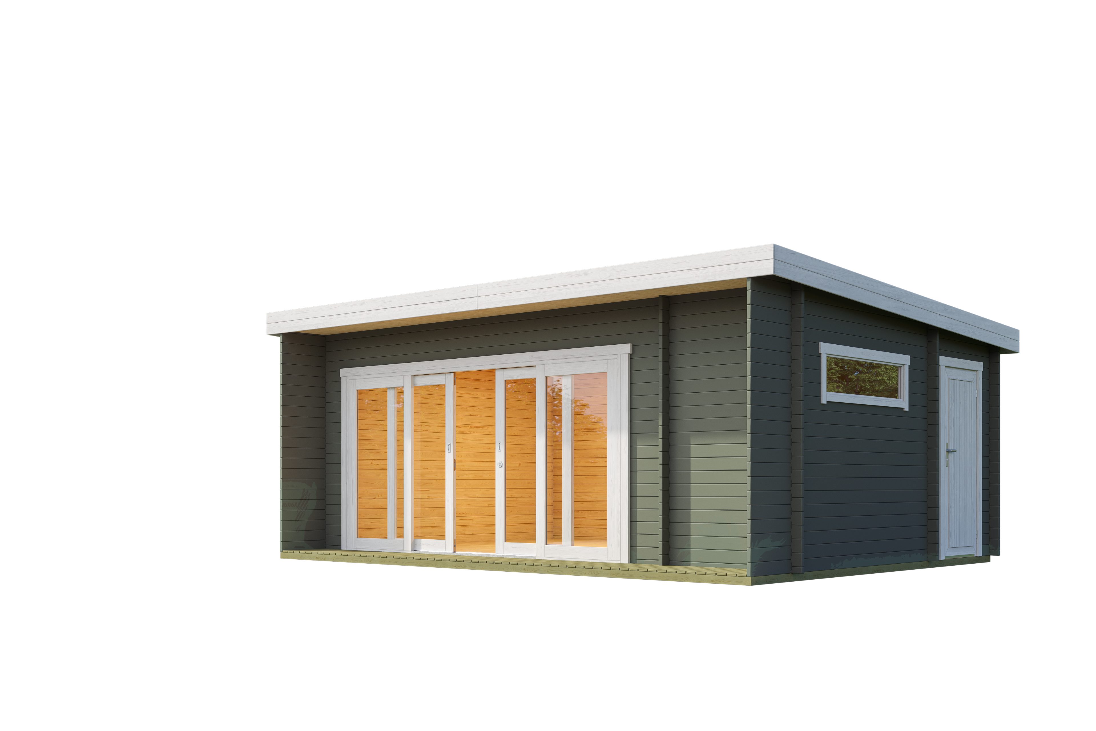Thumbnail - Nordic Holz Gartenhaus JAVA, BxT: 648x470 cm