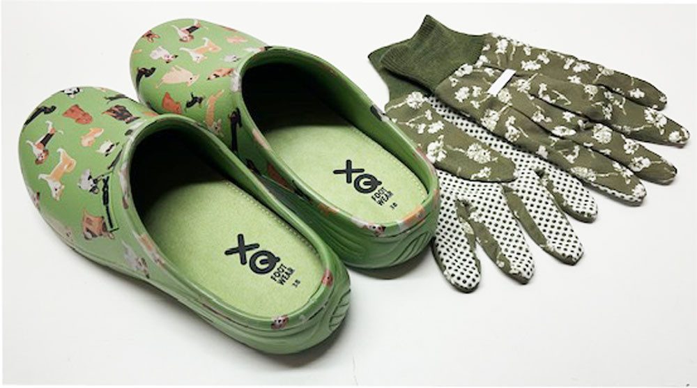 Steinnacher Bärbel Damen Gartenclogs grün Hunde günstig online kaufen