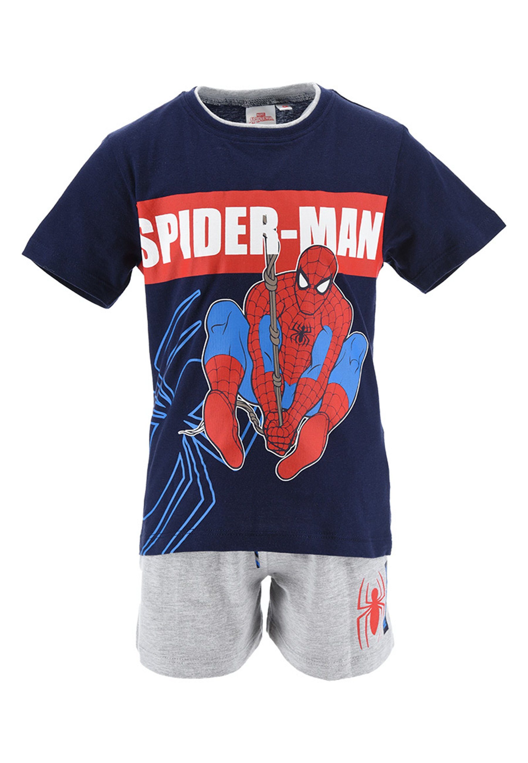 Spiderman T-Shirt & Shorts Marvel Bekleidungs-Set T-Shirt und Shorts (2-tlg) Shorty | Hosen-Sets