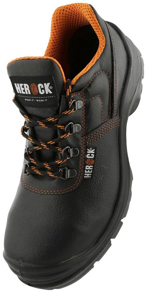 Herock Primus Low Compo S3 Schuhe Sicherheitsschuh Klasse S3, PU-Überkappe,  leicht, weit und bequem, durchtrittsicher