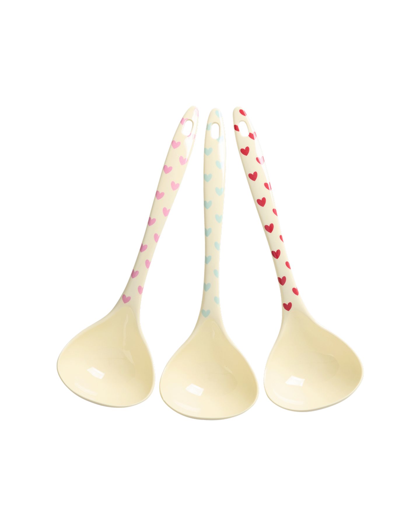 rice Kochlöffel Rice Melamin Suppenlöffel 3er-SET - Herz Print