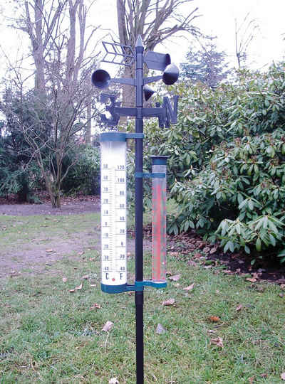 Filmer Wetterstation Windmesser & Regenmesser 4 Funktionen Thermometer Regenmesser