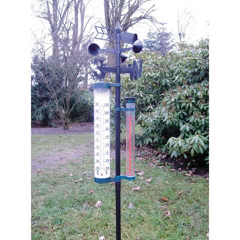 Filmer Wetterstation Windmesser & Regenmesser 4 Funktionen Thermometer Regenmesser