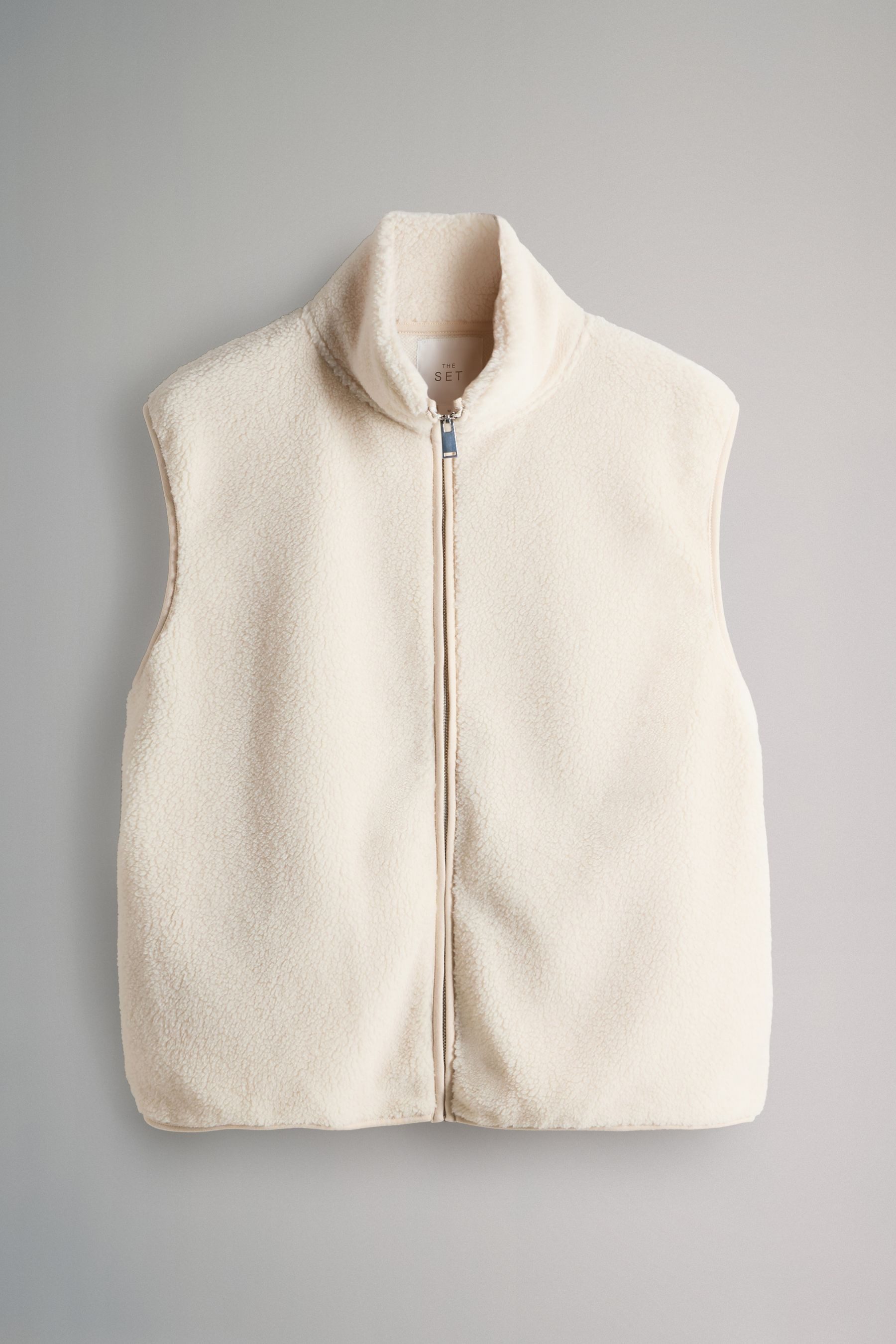 The Set Fleecepullover The Set Gilets aus Borg mit RV, 2er-Pack (2-tlg) günstig online kaufen