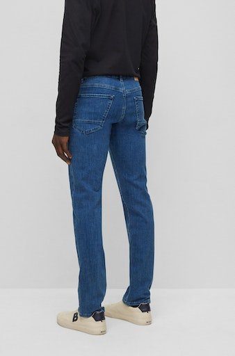 BOSS ORANGE Regular-fit-Jeans Maine BC-L-P Leder-Badge mit